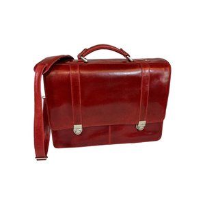 Wilsons Leather Red Laptop Bag